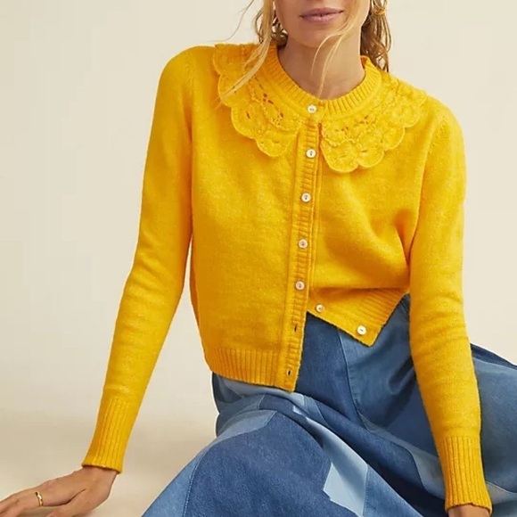 Anthropologie Stella Pardo Adele Cardigan Size M - Picture 1 of 6